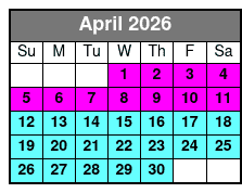 Dolphin Day Cruise April Schedule