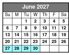 Kayak Rental in Destin and Fort Walton Beach June Schedule