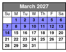 Clear Kayak Ecotour Destin Ft. Walton Beach March Schedule