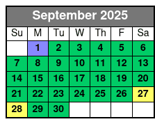 WaveRunner/Jetski Rental Destin September Schedule