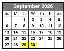 WaveRunner/Jetski Rental Destin September Schedule