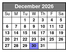WaveRunner/Jetski Rental Destin December Schedule