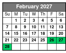 Per Person February Schedule