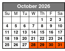 2 Hours Option October Schedule