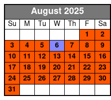 10 Passenger Pontoon Boat Rentals in Crab Island August Schedule