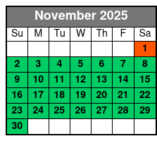 10 Passenger Pontoon Boat Rentals in Crab Island November Schedule