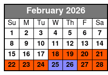 Full Day Rental - 8 Hours February Schedule