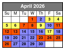 Full Day Rental - 8 Hours April Schedule