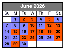 Full Day Rental - 8 Hours June Schedule