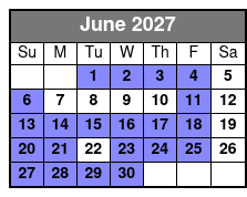 Full Day Rental - 8 Hours June Schedule