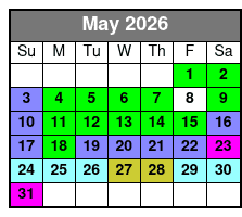 Buccaneer Pirate Cruise May Schedule