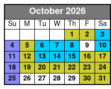 Buccaneer Pirate Cruise October Schedule