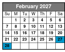 Buccaneer Pirate Cruise February Schedule