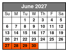 Fall/ Winter Destin Harbor Sightseeing Dolphin Cruise June Schedule