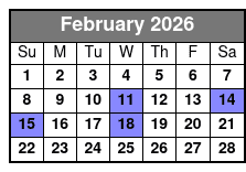 Southern Star Dolphin Cruise February Schedule