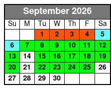 Southern Star Dolphin Cruise September Schedule