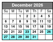 Southern Star Dolphin Cruise December Schedule