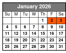 Sunset Dolphin Cruise in Destin January Schedule