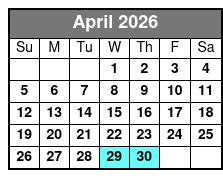 Sunset Dolphin Cruise in Destin April Schedule