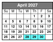 Sunset Dolphin Cruise in Destin April Schedule