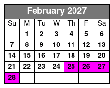 Deluxe 115hp Pontoon Half Day February Schedule