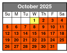 Crab Island Charter, Family Friendly 4 Hour October Schedule