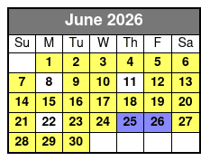 Crab Island Charter, Family Friendly 4 Hour June Schedule