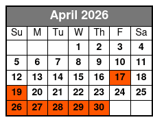 Destin Harbor Sunset Eco Dolphin Cruise April Schedule