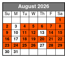 Destin Harbor Sunset Eco Dolphin Cruise August Schedule