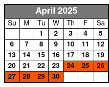 Sky High Parasailing - Destin, Fl April Schedule