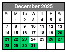 Sky High Parasailing - Destin, Fl December Schedule