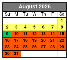 Sky High Parasailing - Destin, Fl August Schedule