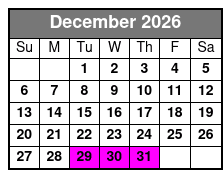 Sky High Parasailing - Destin, Fl December Schedule