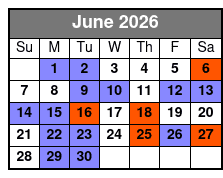 Miramar Beach Sunset Dinner Cruise June Schedule