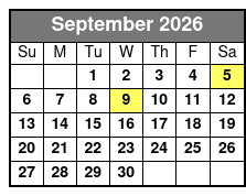 Miramar Beach Sunset Dinner Cruise September Schedule