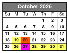 Miramar Beach Sunset Dinner Cruise October Schedule
