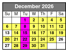 Miramar Beach Sunset Dinner Cruise December Schedule