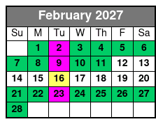 Miramar Beach Sunset Dinner Cruise February Schedule