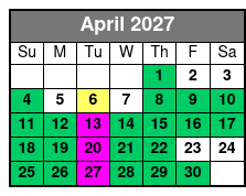 Miramar Beach Sunset Dinner Cruise April Schedule