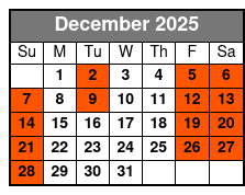 Miramar Beach Sunset Dinner Cruise December Schedule