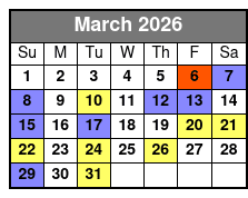 Miramar Beach Sunset Dinner Cruise March Schedule