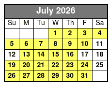 Miramar Beach Sunset Dinner Cruise July Schedule