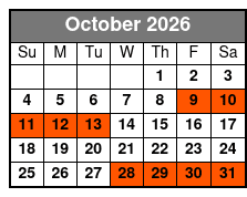 Miramar Beach Sunset Dinner Cruise October Schedule