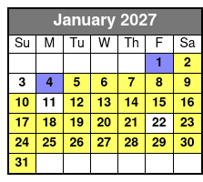 Miramar Beach Sunset Dinner Cruise January Schedule