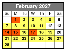 Miramar Beach Sunset Dinner Cruise February Schedule