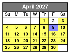 Miramar Beach Sunset Dinner Cruise April Schedule