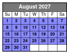 Miramar Beach Sunset Dinner Cruise August Schedule