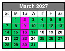 Fireworks Dinner Cruise March Schedule