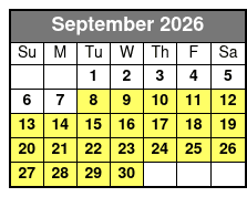 Guided Sunset and Dolphin Cruise Up to 22 Passengers in Florida September Schedule