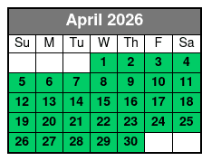 Redneck 12:30-4 Hours April Schedule